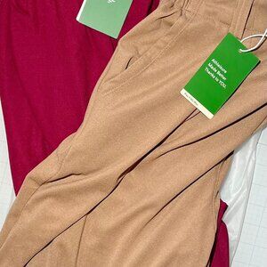 "Anemone" Halara High Waisted Side Pocket Wide Leg Waffle Work Pants w/Tags